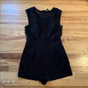 Black Lace Romper